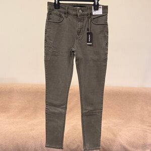 Express Women's Khaki Skinny Jeans
